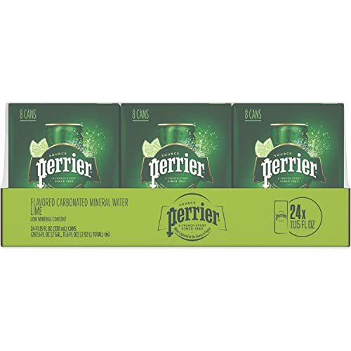 Perrier Lime Flavored Sparkling Water for Refreshment on the Go, 11.15 Fl Oz Cans (Pack of 24)  
Perrier Lime Flavored S