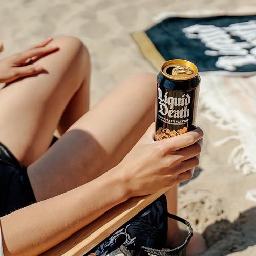 Liquid Death Sparkling Mountain Water - Infinitely Recyclable Ice-Cold Cans for Health-Conscious Adults
| Liquid Death