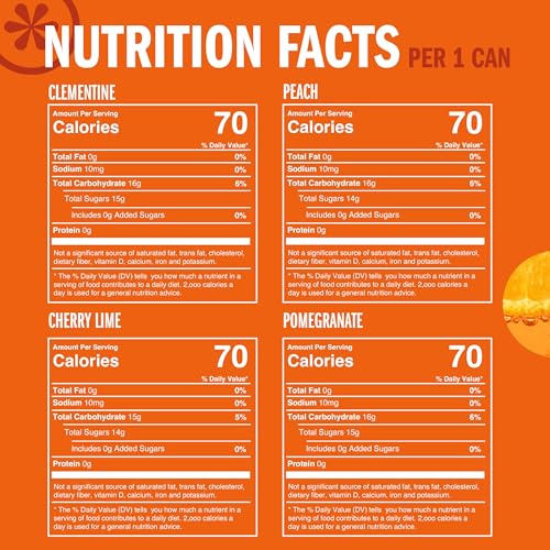 IZZE Sparkling Juice Beverage Blend Sunset Variety Pack No Sugar Added 24 Cans
IZZE Sparkling Juice Beverage Blend Sunse